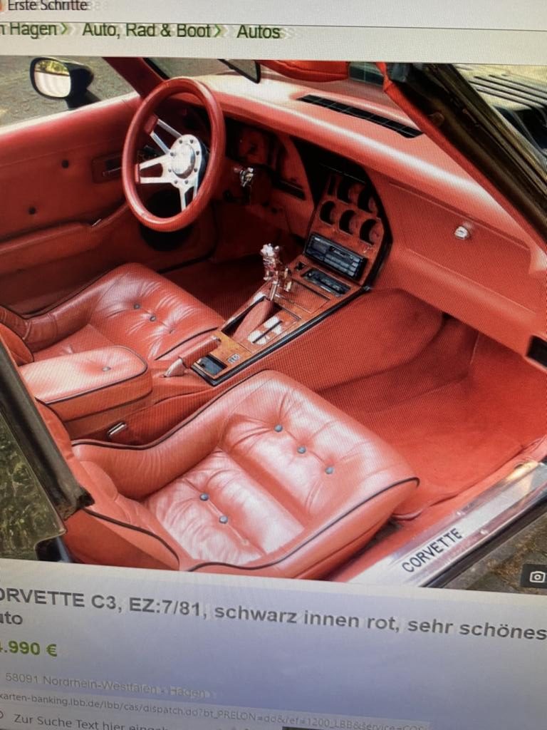 Chevrolet Corvette C3 Innenraum
