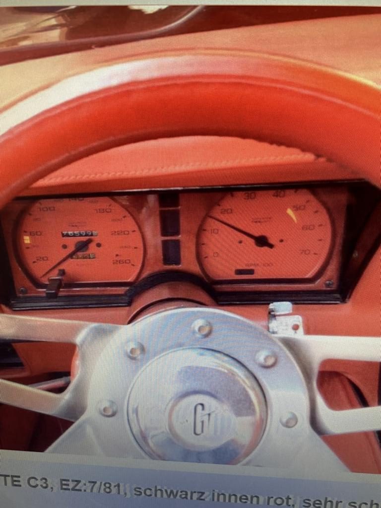 Chevrolet Corvette C3 Tacho